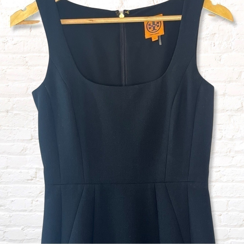 Tory Burch Azalea Black Wool Sheath Dress Black Size 0 - Picture 5 of 9